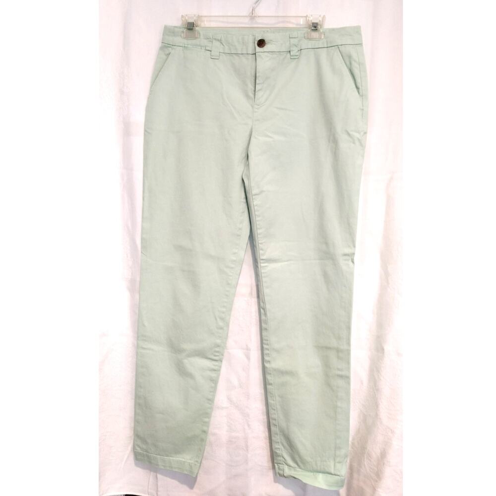 Gap Size 6 Mint Green Khaki Pants Twill Preppy Minimalist 32x29 Summer Coastal